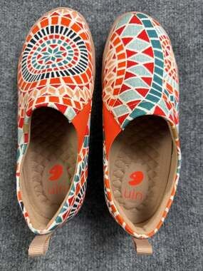 UIN Sunshine in Morocco Toledo Canvas Slip On Travel Shoes Womens 6.5
